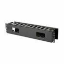 Triton organizator 2U rack plastičen s s pokrovom črn