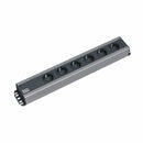 Bachmann razdelilec rack 6x250V PVC 90° 2m črno/siv 300.000