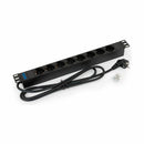 Triton razdelilec rack 8x230V ALU črn