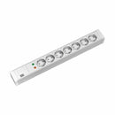 Bachmann razdelilec rack 7x250V ALU siv prenapetostna zaščita 2m 333.004