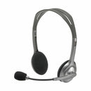 Logitech slušalke+mikrofon H110 sive 981-000271