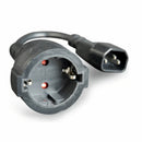 Cablexpert napajalni kabel 220V C14 SCHUKO Ž UPS adapter 15cm črn PC-SFC14M