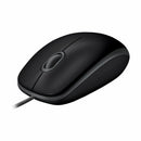 Logitech miška B110 Silent Plus USB črna 910-005508