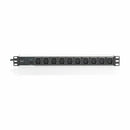 Digitus razdelilec rack 10xEuro C13 ALU UPS črno/siv prenapetostna zašč DN-95404