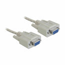 Delock null modem kabel DB9Ž-DB9Ž 3m siv 84169