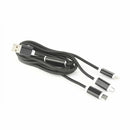 Cablexpert kabel USB Lightning/mikro/ TipC 1m črn za napajanje CC-USB2-AM31-1M