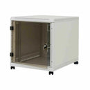 Triton kabinet 12U 620 600x1000 siv sestavljen s kolesi