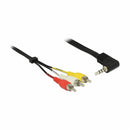 Delock kabel avd/vid 3.5M/4pinKotni-3x Cinch 1,5m 84724