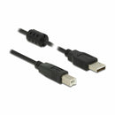 Delock kabel USB A-B 1,5m dvojno oklopljen črn s ferito 84896