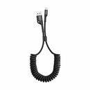 Baseus kabel USB/Lightning  1m 2A spiralni črn CALSR-01