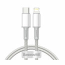 Baseus kabel TipC/Lightning 1m 20W PD pleten bel CATLGD-02