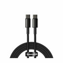 Baseus kabel USB C-C 2m 100W 20V 5A črn Tungsten pleten CATWJ-A01