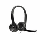 Logitech slušalke+mikrofon H390 črne 981-000406
