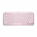 Logitech tipkovnica MX Keys Mini SLO brezžična osvetljena roza 920-010500