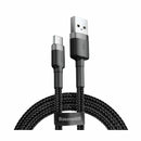 Baseus kabel USB A-C 2m 2A Cafule siv/črn CATKLF-CG1
