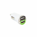 SBOX polnilec avtomobilski USB 2xTipA bel CC-221W