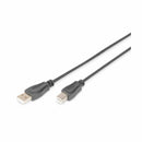 Digitus kabel USB A-B 3m črn dvojno oklopljen