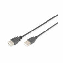 Digitus podaljšek USB A-A 3m dvojno oklopljen črn
