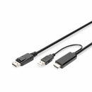 Digitus kabel HDMI-DisplayPort  2m+USB napajanje AK-330111-020-S