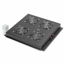 Digitus hladilna enota 4x ventilator s termostatom črna DN-19 FAN-4-B-N