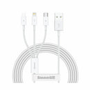 Baseus kabel USB 3v1 Lightning/TipC/ Mikro 1.5m bel CAMLTYS-02