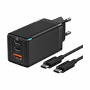 Baseus polnilec 65W USB 2xTipC TipA GaN5 ProQC črn CCGP120201