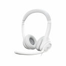 Logitech slušalke+mikrofon H390 bele 981-001286