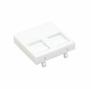 SIMC 45x45 modul protiprašni 2xRJ45 bel K45