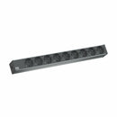Bachmann razdelilec rack 9x250V ALU 2m črn 333.506