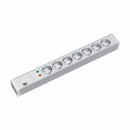 Bachmann razdelilec rack 7x250V PVC siv prenapetostna zaščita 2m 333.604