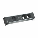 Bachmann POWER FRAME vgradni razdelilec 262mm 1x250V, 2xUSB, 2xprazen 916.0041