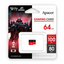 APACER microSD XC   64GB spominska kart. Class 30 Gaming AP64GMCSX10U7-RAGC
