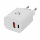 SBOX polnilec USB 1xTipA + 1xTipC bel HC-693