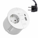 Bachmann Loop in Charge vgradna vtičnica 220V + USB TipC/TipA bela 938.301