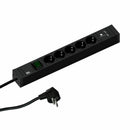 Bachmann razdelilec rack 5x250V Connect Line 2x USB A 2m