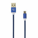 SBOX kabel USB A-B mikro 1,5m moder bombažna zaščita