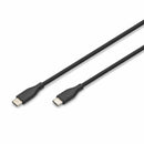 Digitus kabel USB C-C 2m 60W črn silikonski AK-300341-020-S
