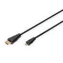 Digitus kabel HDMI/D mikro  1m 4K črn AK-330115-010-S
