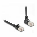Delock patch SFTP CAT.6A 2m črn slim kotni navzgor 80288