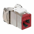 Leviton modul CAT.6A 10G FTP AtlasX1 toolless rdeč 6ASJK-RR6