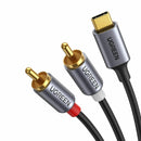 Ugreen kabel TipC AVDIO - 2x Cinch M 1.25m CM451