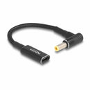 Delock adapter USB TipC napajalni za prenosnik 60W DC 5,5 fi x 2,5mm 15cm