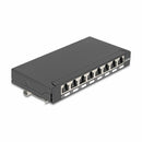 Delock nadometni panel 8x Cat.6A RJ45 FTP DIN 90573