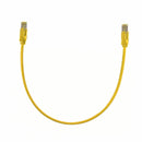 KELine patch SFTP CAT.6A 0,25m rumen KEL-C6A-P-0025-YE