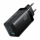 Joyroom polnilec 65W USB 2xTipC TipA GaN PD + 100W kabel črn JR-TG10
