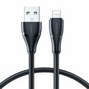 Joyroom kabel USB Lightning 1,2m črn pleten A11